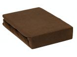 Prześcieradło Frotte z gumką brązowe 90x200    023